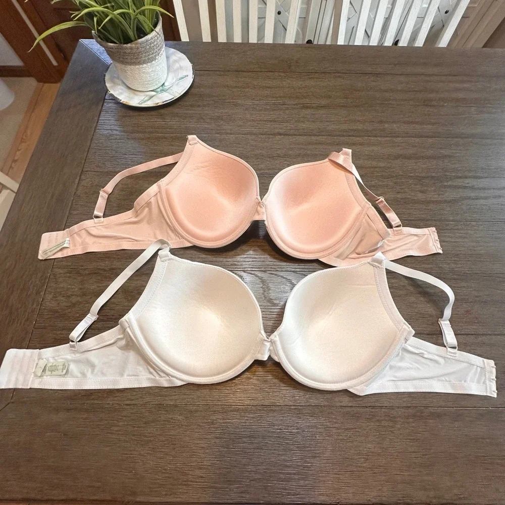 Jessica Simpson Bra bundle 42D Full‎ Coverage Lined Adjustable Straps Pink White